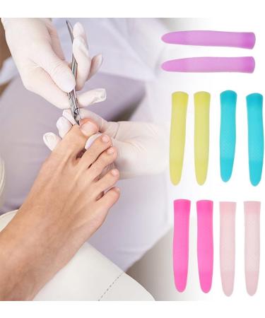 LALAFINA Nail Polish 6 Pairs of Cuticle Trimmer Handle Sleeves Manicure Dead Skin Scissors Handle Sleeves Nail Scissors - Buy Online on GoSupps.com