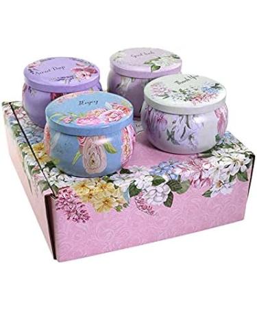 Orentas Fragrance Candles Gift Set - Pure Natural Soy Wax for Aromatherapy | 4 Pack (Jasmine Rose Peony Camellia) | Perfect for Travel & Meditation - Buy Online on GoSupps.com