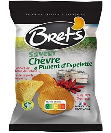 BRET'S - Goat Cheese and Espelette Pepper Flavored Chips 125G - Pack of 2 - best offer - Buy Online on GoSupps.com