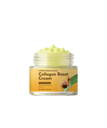 rabuu Collagen Face Cream - Deep Hydration Daily Moisturizer For Smooth Soft & Refreshed Skin Lightweight Non-Irritating Formula