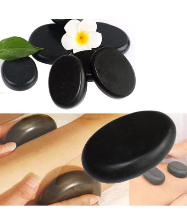 Hot Stone Massage Stones Set | 8 pieces large hot basalt stones massage accessories for massage therapy relaxing/SPA treatment