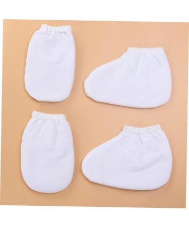 minkissy 2 Pairs Spa Gloves Insulated Gloves Bath Treatment Mitt Foot Spa Cover Paraffin Wax Gloves Hand White Product - Buy Online on GoSupps.com