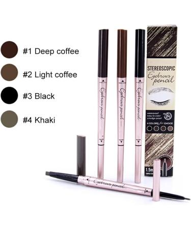 SUDNJIALQ Smudge-Proof Eyebrow Pencil Eye Brow Filling Pen Work Party Photography Facial Beauty Cosmetics Salon Birthday Gifts Khaki - Buy Online on GoSupps.com