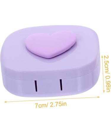 Healeved Contact Lens Container Travel Case | Durable Lens Storage Box for Outdoor Use | 7.00x6.80x2.50cm - Buy Online on GoSupps.com