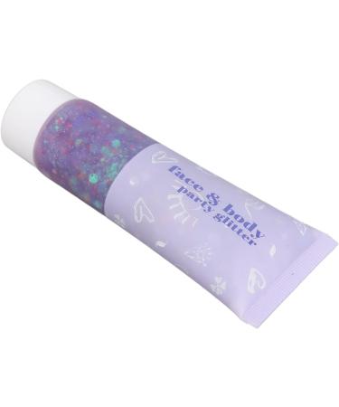 Brilliant Purple Face and Body Glitter Gel Long-Lasting Shimmer for Festivals & Parties | Multi-Color Cosmetic Makeup - Buy Online on GoSupps.com