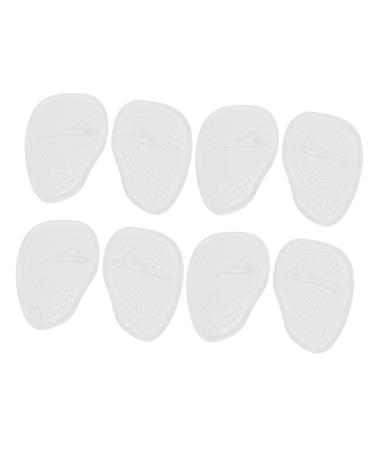 NOLITOY 20 Pairs High Heels Mat Foot Pad Womens High Heel Shoes Shoe Gummies for Heels Portable Half Shoe Patches Silicone Metatarsal Pads Supple High Heel Pads White Damping