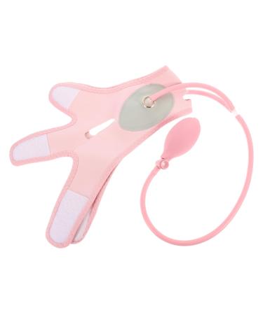 Hemoton 1pc Inflatable Face Strap Girl Strap Face Lifting Mask Girl Tool Facial Slimming Band Strap Tool Face Lifting Strap Girl Chin Lift Belt 60x28cm Pink