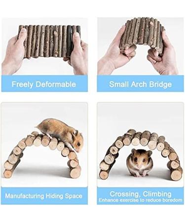 Wooden Hamster Bridge & Climbing Ladder | Chew Toys for Reptiles Lizards Turtles & Small Animals - Buy Online on GoSupps.com