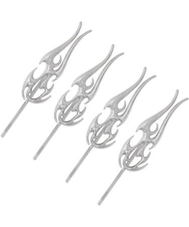 4pcs Flame Hairpin Punk Hair Styling Clips Flame Bobby Pin Barrette Hair Grip - Buy Online on GoSupps.com