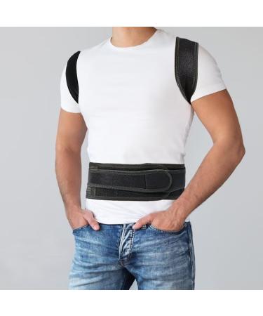 Back Brace Posture Corrector for Men & Women - Adjustable Lumbar Support for Pain Relief - XL Size (37-42 In - Buy Online on GoSupps.com