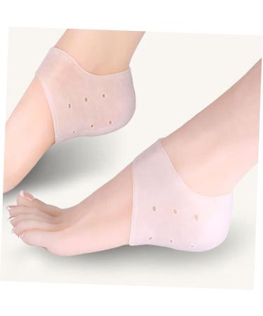 minkissy 3 Pairs Silicone Socks for Dry feet Silicone Heel Sleeves Sock Heel Protectors high Heel Sleeve Shoe Filler Foot moisturizing Socks Heel Support Foot Socks Comfortable White - Buy Online on GoSupps.com