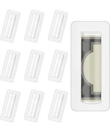 VENEKA 60 Pcs Clear Plastic Lip Balm Pouches Lipstick Holder Plastic Domes with Double Sided Adhesive for DIY Crafts Easy Installation - Buy Online on GoSupps.com