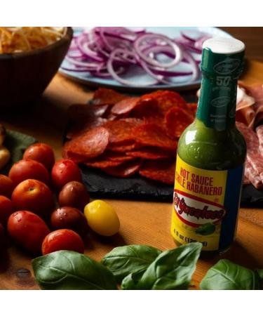 El Yucateco Habanero Green 120ml (Pack 3) / Mexican Hot Sauce Spicy Habanero Chilli Pepper Salsa Sauce for Tacos Nacho Dip - Buy Online on GoSupps.com