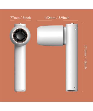 Portable Cordless Hair Dryer Rechargeable Blow Dryer w/Hot & Cold Air Wireless Hair Dryer for Travel School Pet Care Hairdressing Oil Painting - Buy Online on GoSupps.com
