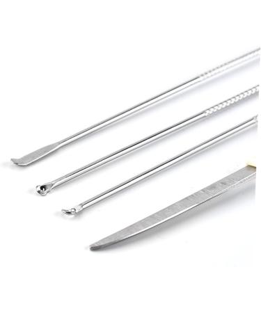 Stainless Steel Ear Tool Set - Long Handle Ear Pick, Scoop, Spoon - Silver Ear Suit Set - Buy Online on GoSupps.com