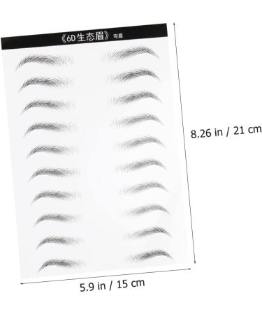NOLITOY 2 Sheets 6d Eyebrow Sticker Brow Tatoo Eyebrow Makeup Tools Eyebrow Stickers Patch Artificial 3d - Buy Online on GoSupps.com