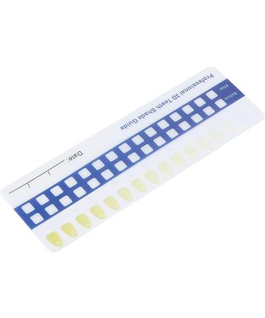 Teeth Whitening Shade Guide | Color Comparison Card for Men Women & Dentists - Perfect for Home & Travel - Buy Online on GoSupps.com