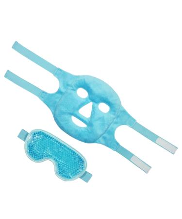 Housoutil 1 Set Gel Eye Hot Cold Sleeping Cooling Compress Mask Ice Full Gel Eye Relief Mask Puffiness Sleep Mask Women Cooling Facial Mask Travel Elastic Rope Goggles To Sleep