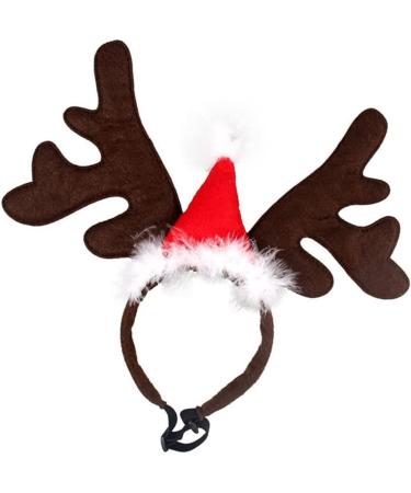 Pretyzoom Christmas Pet Headband - Reindeer Antlers & Moose Hat for Dogs & Cats - Festive Xmas Party Accessories - Buy Online on GoSupps.com