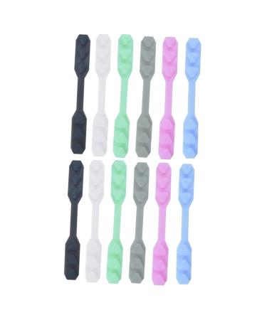 Magiclulu 12 Stk mask band buckle EAR cable extension buckle adjustable fall coupling mask ear bracket tape earrings earrings hook face mask extension belt