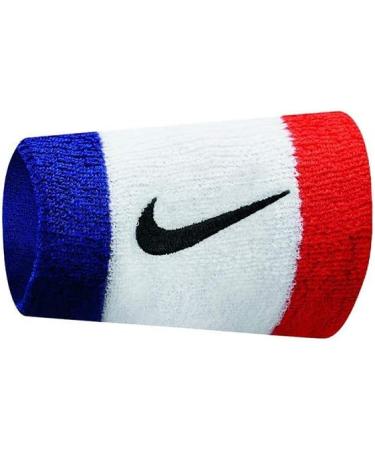 Nike Swoosh DOUBLEWIDE Wristbands - Habanero Red/Black | OSFM - Buy Online on GoSupps.com