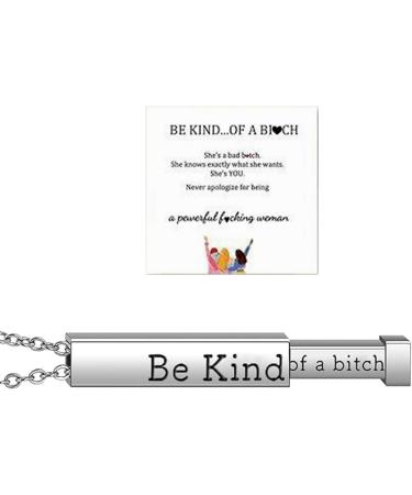 Oralgos Engraved Vertical Trailer Necklace | Hidden Message Collarbone Chain | Fashionable Silver Accessory & Unique Ornament - Buy Online on GoSupps.com
