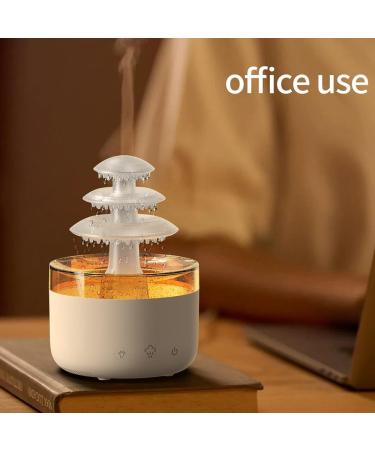 Rain Cloud 500ML Humidifier with Remote LED Lights & Aromatherapy - Ideal for Sleep & Relaxation - Buy Online on GoSupps.com