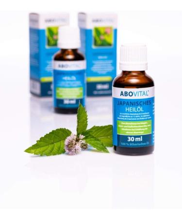 ABOVITAL Mint Oil - Japanese Medicinal Plant Oil for Rubbing Inhaling & Ingesting (60ml) - Premium Quality for Wellness & Relaxation - Buy Online on GoSupps.com