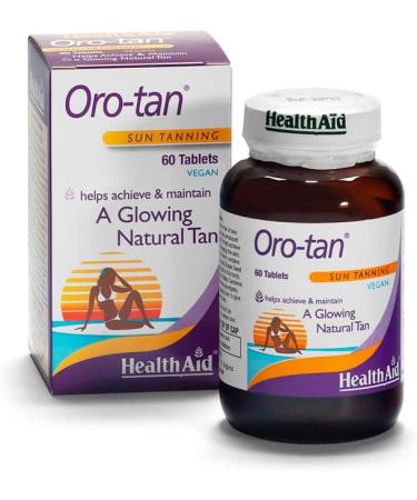 HealthAid OroTan Sun Tanning Tablets - Natural Tan Enhancer - 60 Tablets - Buy Online on GoSupps.com