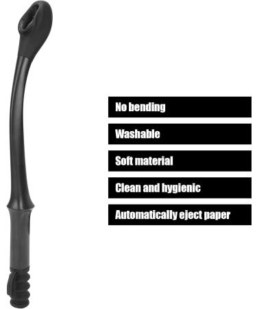 Toilet Aids Easy Wipe - Long Handle Self-Help Wipers for Comfort | Ideal for Elderly Pregnant Injured (Black) - 1 Pack - Buy Online on GoSupps.com