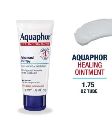Eucerin Aquaphor Healing Ointment 1.75oz Tube 2 Pack - Dry Cracked Skin Protectant - Buy Online on GoSupps.com