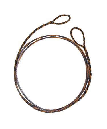 Lightning Archery Flemish D97 Bowstring Replacement for Traditional Longbow and Recurve Bow Hand Braided Replacement Bowstring 14 16 Strands 56-68 inches AMO 58"-16Strands Khaki/Black