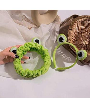 Green Frog Hairbands for Women - 2 PCS Washable Elastic Headbands for Thick Hair - Buy Online on GoSupps.com