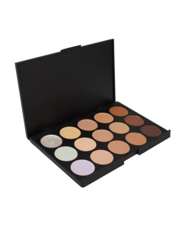 Concealer palette 15 colors contouring concealer - corrector palette cover cover concealer makeup pallet concealer cover cream camouflage palette for professional and daily