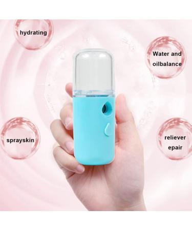 Nano Facial Mister Facial Mist Sprayer USB Recharging Handheld Face Steamer for Skin Care Moisturizing Hydrating Blue 30ML - Buy Online on GoSupps.com