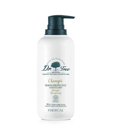 Dr Tree | Dermoprotective Shampoo for Sensitive Scalp | Cleanliness Shine and Strength | strengthens the microbiome | 99% natural ingredients | 400 ml