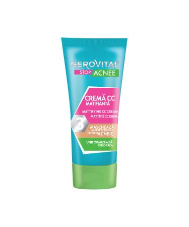 Mattifying CC acne cream conceals imperfections and immediately provides an even complexion Gerovital Stop Acne - Buy Online on GoSupps.com