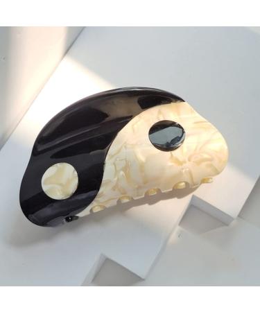 YIFEIJIAO Yin Yang Hair Clips - Large Coffee Color, Punk Goth Vintage Hair Accessories for Girlfriend, Aesthetic Present - Buy Online on GoSupps.com