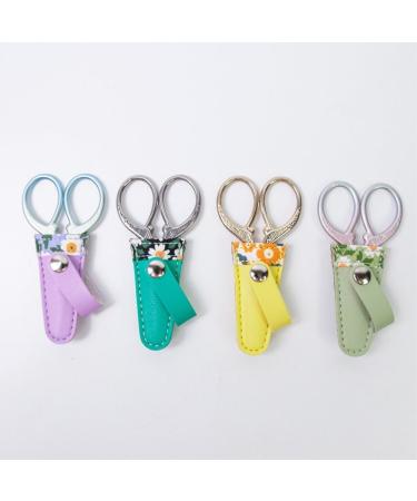 4 Pcs Embroidery Scissors Sheath Safety Scissors Protective Cover Leather Scissors Sheath Scissors Accessories - Buy Online on GoSupps.com