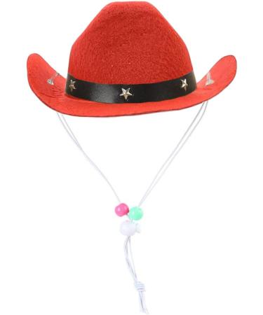 Awocan Red Dog Cowboy Hat & Bandana Scarf - Perfect Pet Costume for Parties & Vacations | International Shipping - Buy Online on GoSupps.com