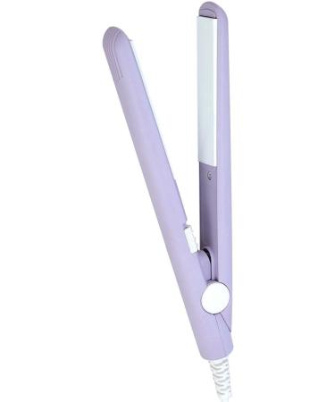 2 in 1 Mini Hair Straightener & Curler - Ceramic Tourmaline Plate Beauty Flat Iron - Purple - US Plug - Buy Online on GoSupps.com