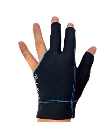 Pool Glove for Left Hand - Quick-Dry with Breathable, Doubled Stitched, Tear Resistant Fabric - Pool Table Accessories for Your Snooker, Pool or Billiard Table (Left Hand) Small