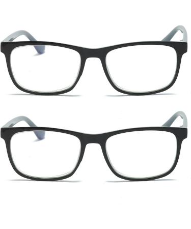MMOWW 2-Pack Reading Glasses for Men & Women - Anti-Blue Light Computer Glasses with Spring Hinges (Gray 1.0x) - Perfect for Eye Protection & Comfort - Buy Online on GoSupps.com
