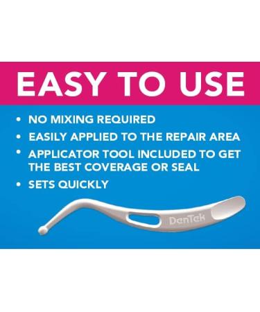 DenTek Temparin Max Home Dental Repair Kit Twin Pack for repairing lost fillings and loose caps crowns or inlays - 24+ Repairs - Buy Online on GoSupps.com