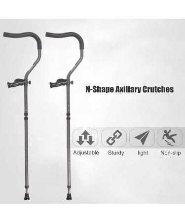 Underarm Crutches Adult Crutches for Men and Women Foldable Walking Crutches with Double Shock Absorber for The Elderly and The Disabled 127 It's so Kind of You Safehappy Smooth Sailing 108 - Buy Online on GoSupps.com