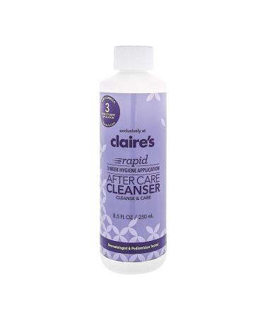 Claires Piercing Aftercare Saline Solution for Piercings - Nose and Ear Piercing Cleaner, Piercing Bump Cleaning Solution - 8 fl oz