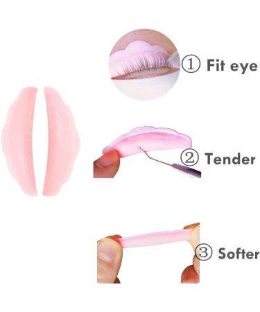 Libeauty Lash Lift Pads - DIY Eyelash Perm Rods & Curling Tool for At-Home Lash Lift - 10 Pcs Soft Silicone Shields - Pink, 5 Sizes (S, M, L) - Reusable - Buy Online on GoSupps.com