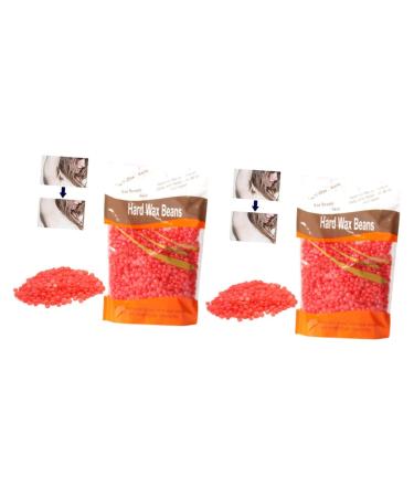 Minkissy 2 Pack Hartwachs Beans & Bimsstein for Strawberry Bikini Hard Wax Removal - Depilatory Beads Pearl Kits & Hair Decoration - Buy Online on GoSupps.com