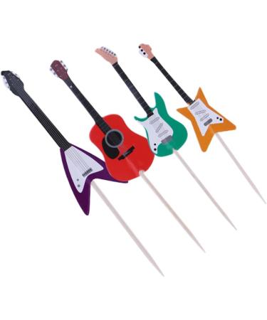Garneck 48 Pcs Music Theme Cake Picks Engagement Cake Decorations for Men Kids Birthday Cupcake Toppers Guitar Decor for Cupcake Topper Musical Instrument Wooden Rock and Roll Man As Shownx2pcs mediumx2pcs - Buy Online on GoSupps.com
