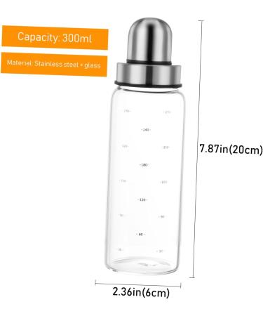 BESTonZON 3 Pcs Lecythus Salad Oil Dispenser Oil Bottle Pourer Vinegar Container Ketchup Bottle Olive Oil Dispenser Syrup Bottles Sauce Dispenser Bbq Oil Bottle Soybean Paste Leakproof Glass 6X20CMx3pcs As Shownx3pcs - Buy Online on GoSupps.com